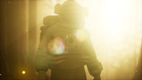 Astronauta-Solitario-En-El-Bosque-Oscuro